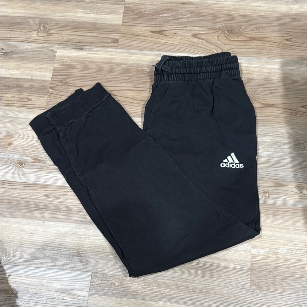 Adidas Black Sweatpants Athletic Comfort